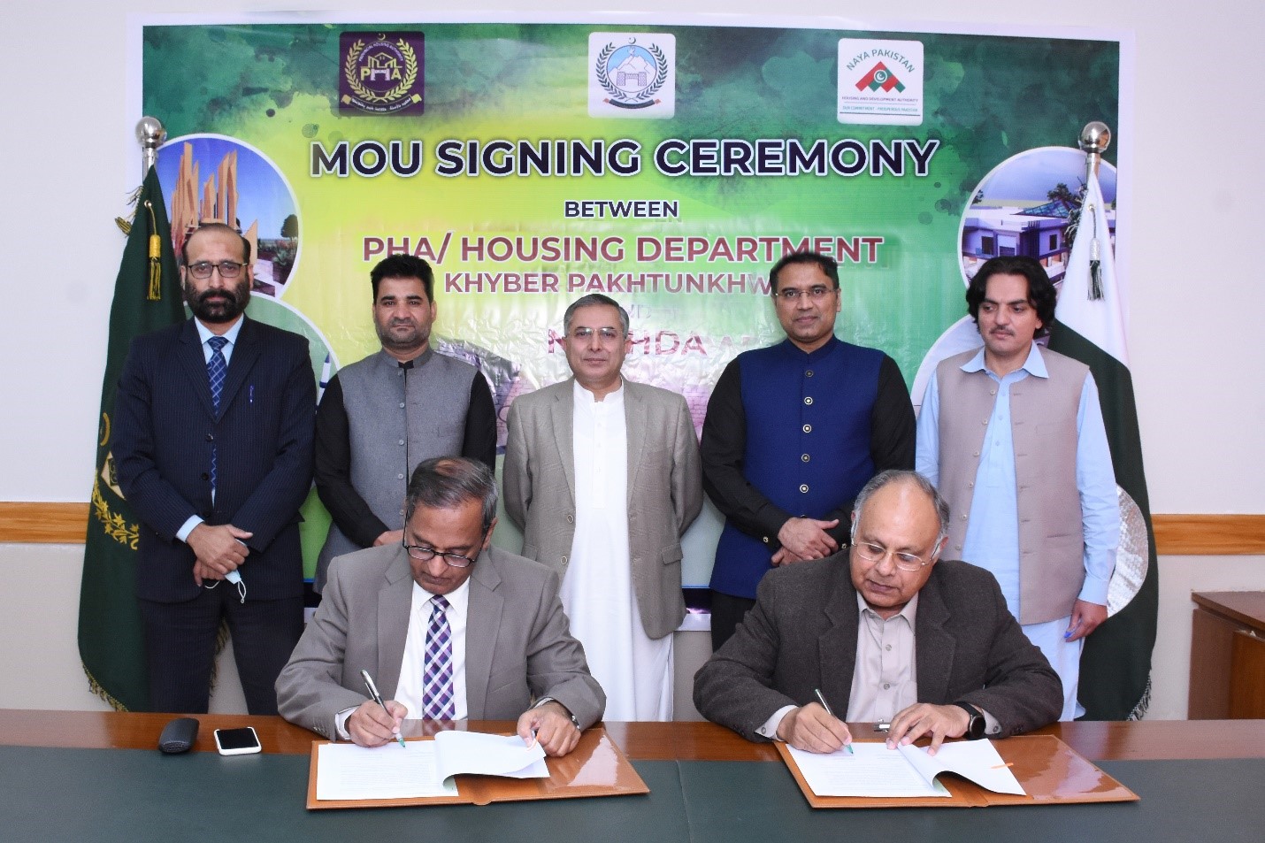  MOU Signing Ceremony between PHA/Housing Department–KPK & NAPHDA